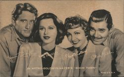 Spencer Tracy, Hedy Lamarr, Claudette Colbert, Clark Gable Celebrities Postcard Postcard Postcard