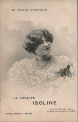 Isoline the Clairvoyant Celebrities Postcard Postcard Postcard