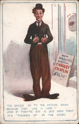 Charlie Chaplin Postcard