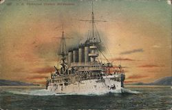 U.S. Protected Cruiser, Milwaukee Postcard