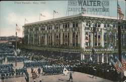 Fleet Parade, May 1908 Postcard