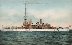 U.S. Battleship "Oregon" Postcard