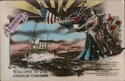 Welcome to our American Comrades Great White Fleet Postcard Postcard Postcard