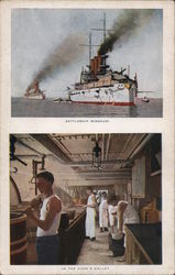 Battleship Missouri - In the Cook's Galley Great White Fleet Postcard Postcard Postcard