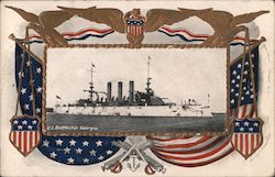 U.S. Battleship Georgia Postcard