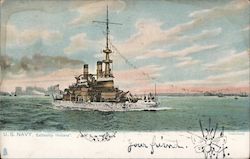 U.S. Navy, Battleship Indiana Great White Fleet Postcard Postcard Postcard