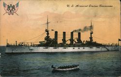 U. S. Armored Cruiser Tennessee Postcard