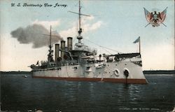 U.S. Battleship New Jersey Postcard