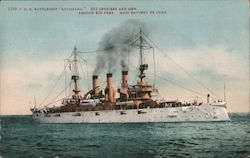 U.S. Battleship "Louisiana" Great White Fleet Postcard Postcard Postcard