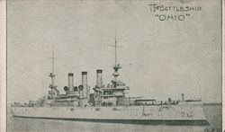 The Battleship "Ohio" Postcard