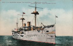 U.S. Protected Cruiser "San Francisco" Postcard