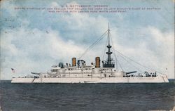 U.S. Battleship "Oregon" Postcard