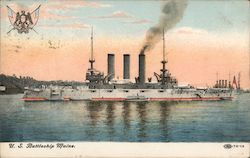 U.S. Battleship Maine Postcard