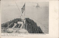 Morning Quarters on Board a United States Warship Postcard