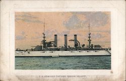 U.S. Armored Cruiser "Rhode Island" Great White Fleet Postcard Postcard Postcard