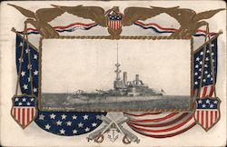 U.S. Battleship "Oregon" Great White Fleet Postcard Postcard Postcard