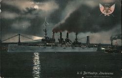 U.S. Battleship, Louisiana Postcard