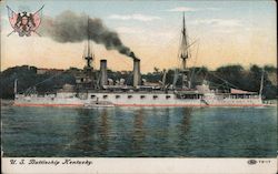 U. S. Battleship Kentucky Great White Fleet Postcard Postcard Postcard