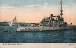 U. S. Battleship Oregon Great White Fleet Postcard Postcard Postcard