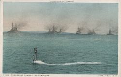 The Deadly Trail of the Periscope Great White Fleet Postcard Postcard Postcard