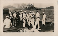 Sailors on the Deck Great White Fleet Postcard Postcard Postcard