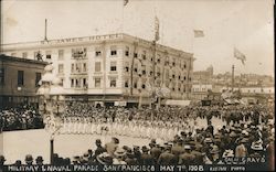 Military and Naval Parade "California Grays" St. James Hotel Postcard