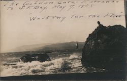 The Golden Gate Entrance to San Francisco Bay - Waiting for the Fleet Postcard