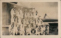 Sailors from the USS Utah Postcard