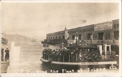 Visiting the Fleet at Frisco Postcard