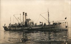 Ship in San Francisco Bay Great White Fleet Postcard Postcard Postcard