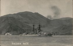 Golden Gate Great White Fleet Postcard Postcard Postcard