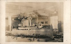 Desert Display in Shape of Battleship Postcard