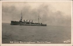 USS Birmingham Pacific Fleet Great White Fleet Postcard Postcard Postcard