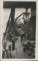 Sailors aboard the U.S.S. California Great White Fleet Postcard Postcard Postcard