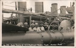 Deck Scene of U.S. Destroyer, Pacific Fleet Great White Fleet Postcard Postcard Postcard