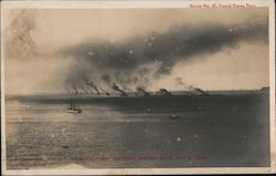 Atlantic Fleet Entering Golden Gate Postcard