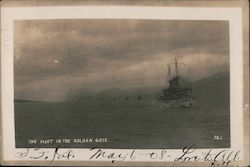 The Fleet in the Golden Gate Postcard