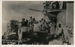 U.S.S. Idaho Crossing Equator Great White Fleet Postcard Postcard Postcard