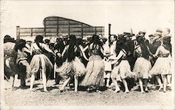 Fleet Reception in San Francisco; Hula girls greet the sailors California Great White Fleet Postcard Postcard Postcard