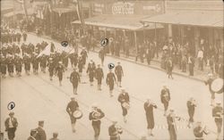 The Mardi Gras Parade, Pensacola, Florida Great White Fleet Postcard Postcard Postcard