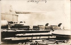 U.S.S. Wyoming Turret Firing Postcard