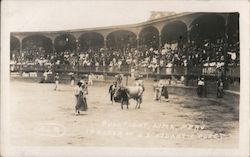 Bull fight, Lima, Peru in honor of U.S. Atlantic Fleet Great White Fleet Postcard Postcard Postcard