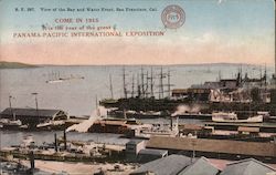 View of the Bay and Water Front 1915 Panama-Pacific Exposition Postcard Postcard Postcard