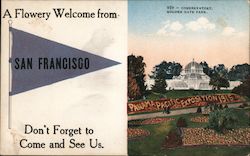 A Flowery Welcome from San Francisco Postcard