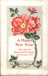 A Happy New Year 1915 Panama-Pacific Exposition Postcard Postcard Postcard