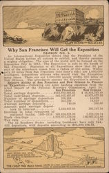 Why San Francisco Will Get the Exposition - Reason No. 3 Postcard