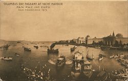 Columbus Day Pageant at Yacht Harbor Postcard