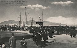 The Golden Gate from the Marina 1915 Panama-Pacific Exposition Postcard Postcard Postcard