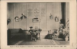 Booth of Royal Neighbors of America Postcard