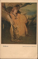 California Painted by Arthur F. Mathews 1915 Panama-Pacific Exposition Postcard Postcard Postcard